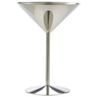 Click for a bigger picture.Stainless Steel Martini Glass 24cl/8.5oz