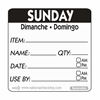 Click here for more details of the 50mm Sunday Removable Day Label (500)