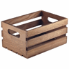 Genware Dark Rustic Wooden Crate 21.5x15x10.8cm