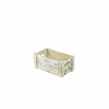 Genware White Wash Wooden Crate 27 x 16 x 12cm
