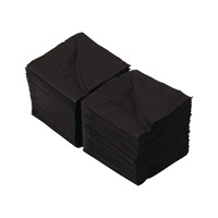 Click for a bigger picture.25cm 2ply black cocktail Napkins Pk 4000