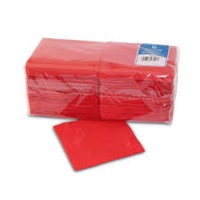 Click for a bigger picture.25cm 2ply red cocktail Napkins Pk 2000