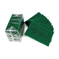 Click for a bigger picture.Heavy duty green scourers Pk 10
