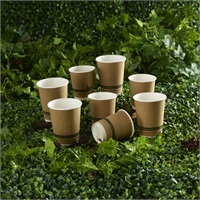 Click for a bigger picture.10oz Kraft Design Compostable Cups Pk 500