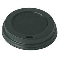 Click for a bigger picture.Black CPLA Domed Sip-thru Lid Fits all Sizes Pk 1000