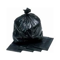 Click for a bigger picture.Medium duty black refuse sack 18x29x38 Pk 200