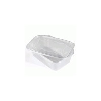 Click for a bigger picture.1000ml microwavable container + lid Pk 250