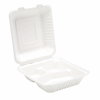 Click here for more details of the 8" Bagasse 3 Compartment Meal Box Pk 200