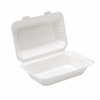 Click here for more details of the 9" Bagasse Clamshell Meal Box Pk 200
