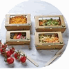 Click here for more details of the 500ml PLA Tuck Top Kraft Window Salad Boxes Pk 500