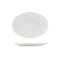 Click for a bigger picture.GenWare Porcelain Winged Oval Plate 25.5cm/ 10"