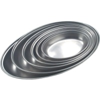 Click for a bigger picture.GenWare Stainless Steel Oval Vegetable Dish 20cm/8"