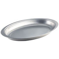 Click for a bigger picture.GenWare Stainless Steel Oval Banqueting Dish 50cm/20"