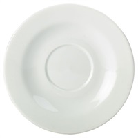 Click for a bigger picture.Genware Porcelain Saucer 16cm/ 6.25"