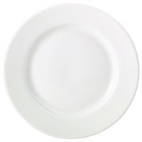 Click for a bigger picture.Genware Porcelain Classic Winged Plate 27cm/ 10.75"