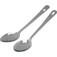 Click for a bigger picture.S/St. Serving Spoon 10" With Hanging Hole