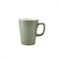 Click for a bigger picture.GenWare Porcelain Matt Sage Latte Mug 34cl/12oz