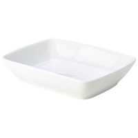 Click for a bigger picture.Genware Porcelain Rectangular Dish 16 x 12cm/6.25 x 4.75"