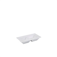 Click for a bigger picture.GenWare Porcelain Double Dish 15 x 8cm/ 6 x 3"