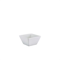 Click for a bigger picture.GenWare Porcelain Square Bowl 10.5cm/ 4"
