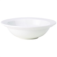 Click for a bigger picture.Genware Porcelain Rimmed Oatmeal Bowl 16cm/6.25"