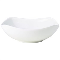 Click for a bigger picture.Genware Porcelain Rounded Square Bowl 15cm/ 6"