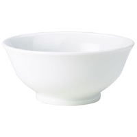 Click for a bigger picture.Genware Porcelain Footed Valier Bowl 14.5cm/5.75"