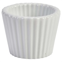 Click for a bigger picture.Genware Porcelain Fluted Ramekin 5.8cm/ 2.25"