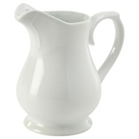 Click for a bigger picture.Genware Porcelain Traditional Serving Jug 14cl/5oz