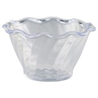 Click for a bigger picture.Tulip Dessert Dish Clear 159ml 95 x 55mm