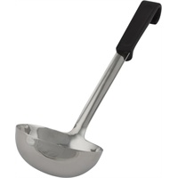 Click for a bigger picture.Genware Plastic Handle Soup Ladle Black