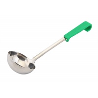 Click for a bigger picture.Genware Plastic Handle Soup Ladle Green