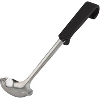 Click for a bigger picture.Genware Plastic Handle Sauce Ladle Black