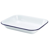 Click for a bigger picture.Enamel Baking Tray 28 x 23 x 4.5cm