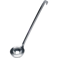 Click for a bigger picture.S/St 8cm One Piece Ladle 3.5oz/ 100ml