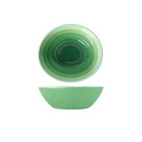 Click for a bigger picture.Shoots Green Atlantis Melamine Oval Bowl 23 x 20.5 x 7.5cm