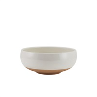Click for a bigger picture.GenWare Kava White Stoneware Belly Bowl 14.5cm