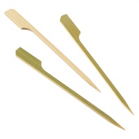 Click for a bigger picture.Bamboo Gun Shaped Paddle Skewers 12cm/4.75" (100pcs)