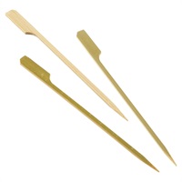 Click for a bigger picture.Bamboo Gun Shaped Paddle Skewers 15cm/6" (100pcs)