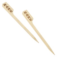 Click for a bigger picture.Bamboo Steak Markers 9cm/ 3.5" Rare (100pcs)