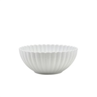 Click for a bigger picture.Incise Porcelain Scalloped Side Bowl 13cm