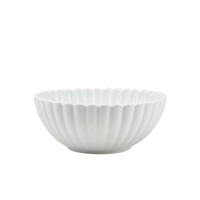 Click for a bigger picture.Incise Porcelain Scalloped Side Bowl 16cm
