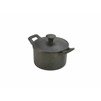 Click for a bigger picture.Mini Cast Iron Casserole Dish 10 x 6cm