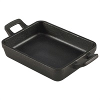 Click for a bigger picture.Mini Cast Iron Rectangular Dish 14x11x3cm