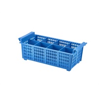 Click for a bigger picture.8 Compart Cutlery Basket (Blue) 430 X 210 X 155mm