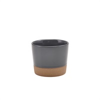 Click for a bigger picture.GenWare Kava Dark Grey Stoneware Chip Cup 9 x 7.4cm