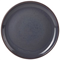 Click for a bigger picture.Terra Stoneware Rustic Blue Coupe Plate 19cm