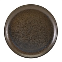 Click for a bigger picture.Terra Porcelain Black Coupe Plate 27.5cm