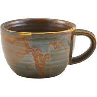 Click for a bigger picture.Terra Porcelain Rustic Copper Coffee Cup 28.5cl/ 10oz