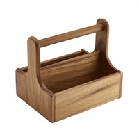 Click for a bigger picture.Medium Dark Wood Table Caddy